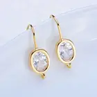 4 шт., латунные ювелирные изделия, 12 х25 мм