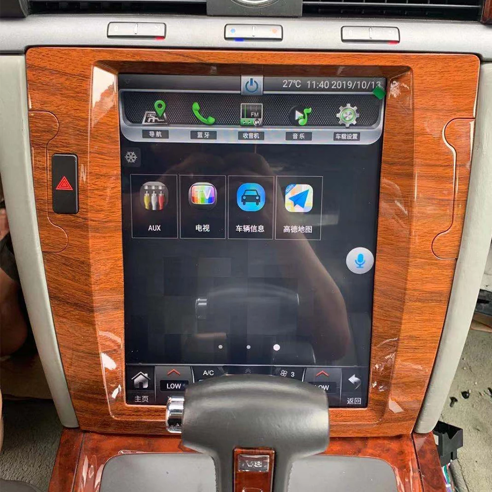 Автомобильный мультимедийный плеер экран 12 1 дюйма Android 11 0 система Tesla style 8 + 256G для