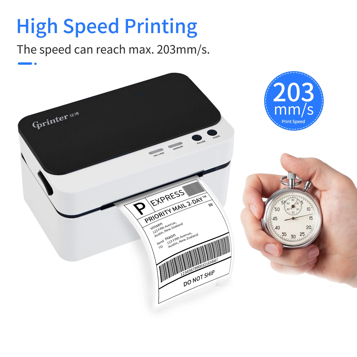 Высокоскоростной USB порт прямой термопринтер для этикеток возможность доставки