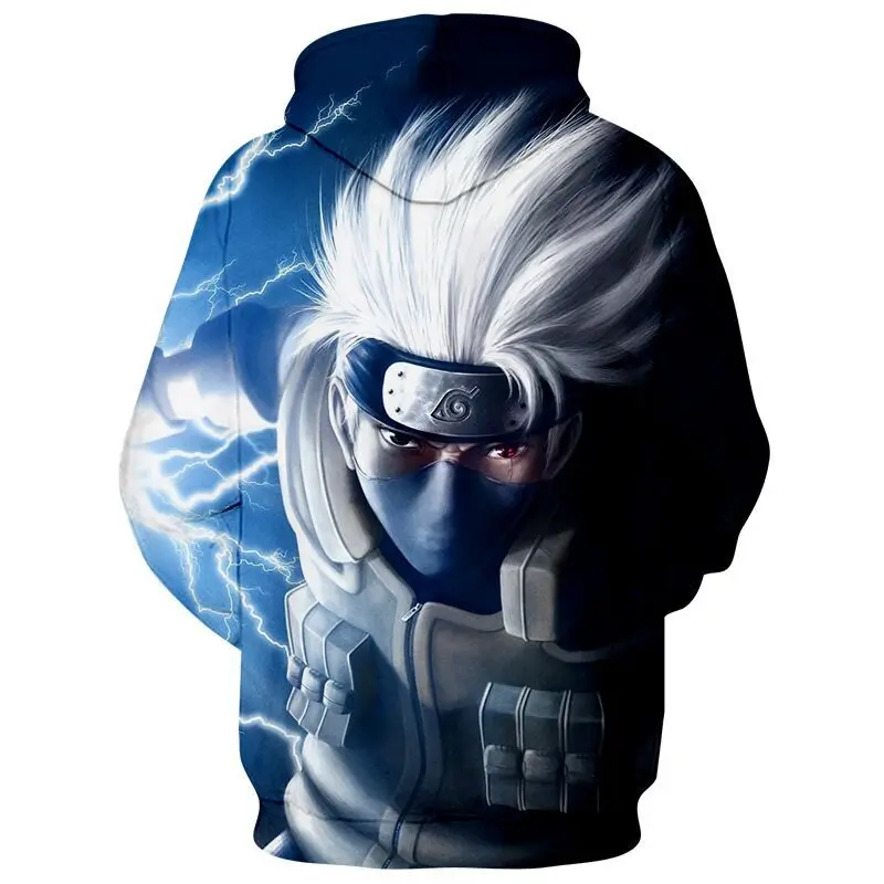 Новинка 2019 толстовки для женщин/мужчин с 3D принтом аниме Какаши повседневные
