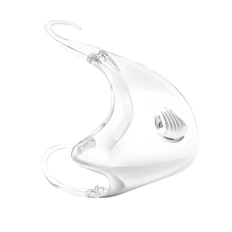 Защитная маска Анти туман масла Пластик Прозрачная Обложка для рта Кухня