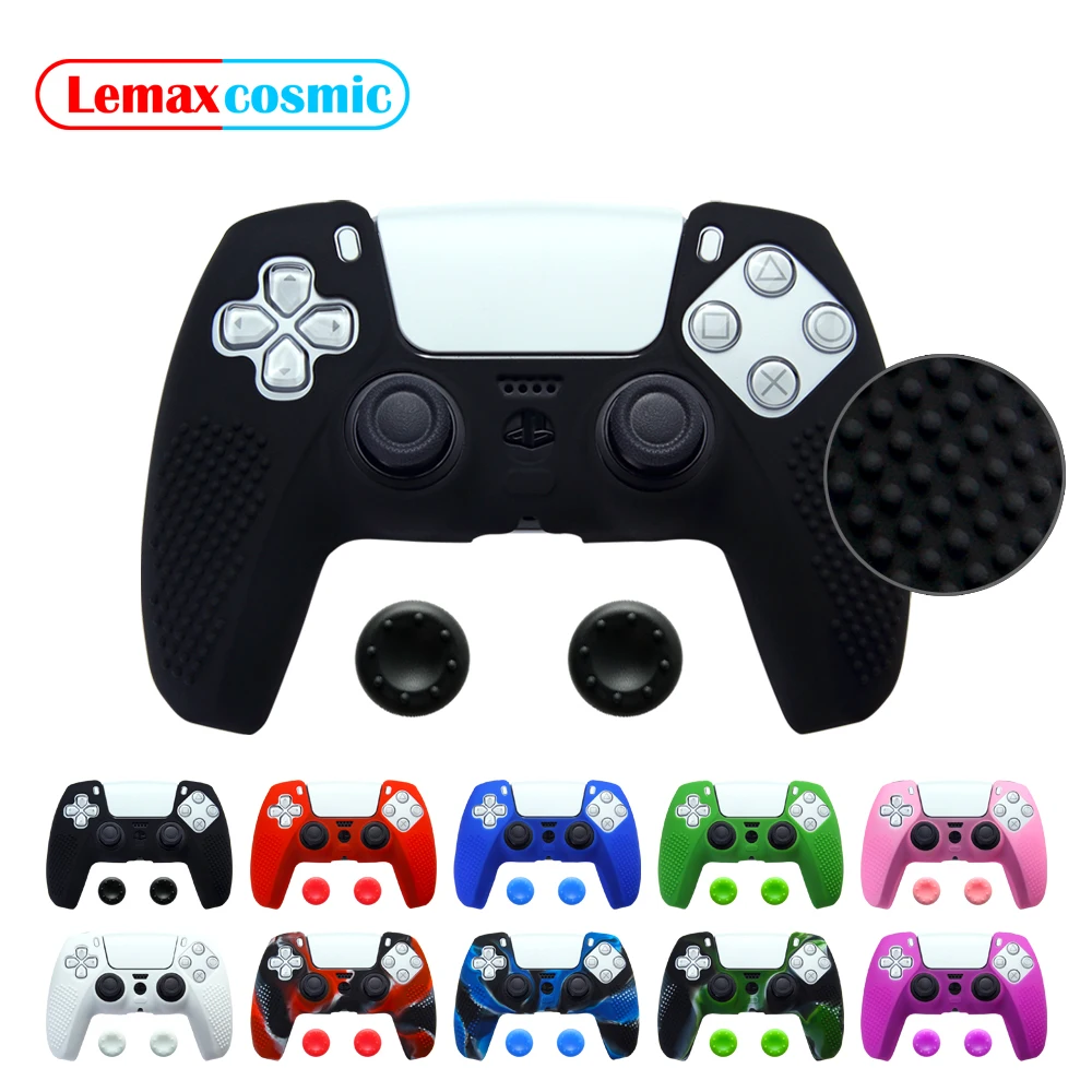 Soft Silicone Joystick Controller Thumb Grip Cap Protective Case Anti-slip Cover For Sony Playstation DualSense Dualshock 5 PS5