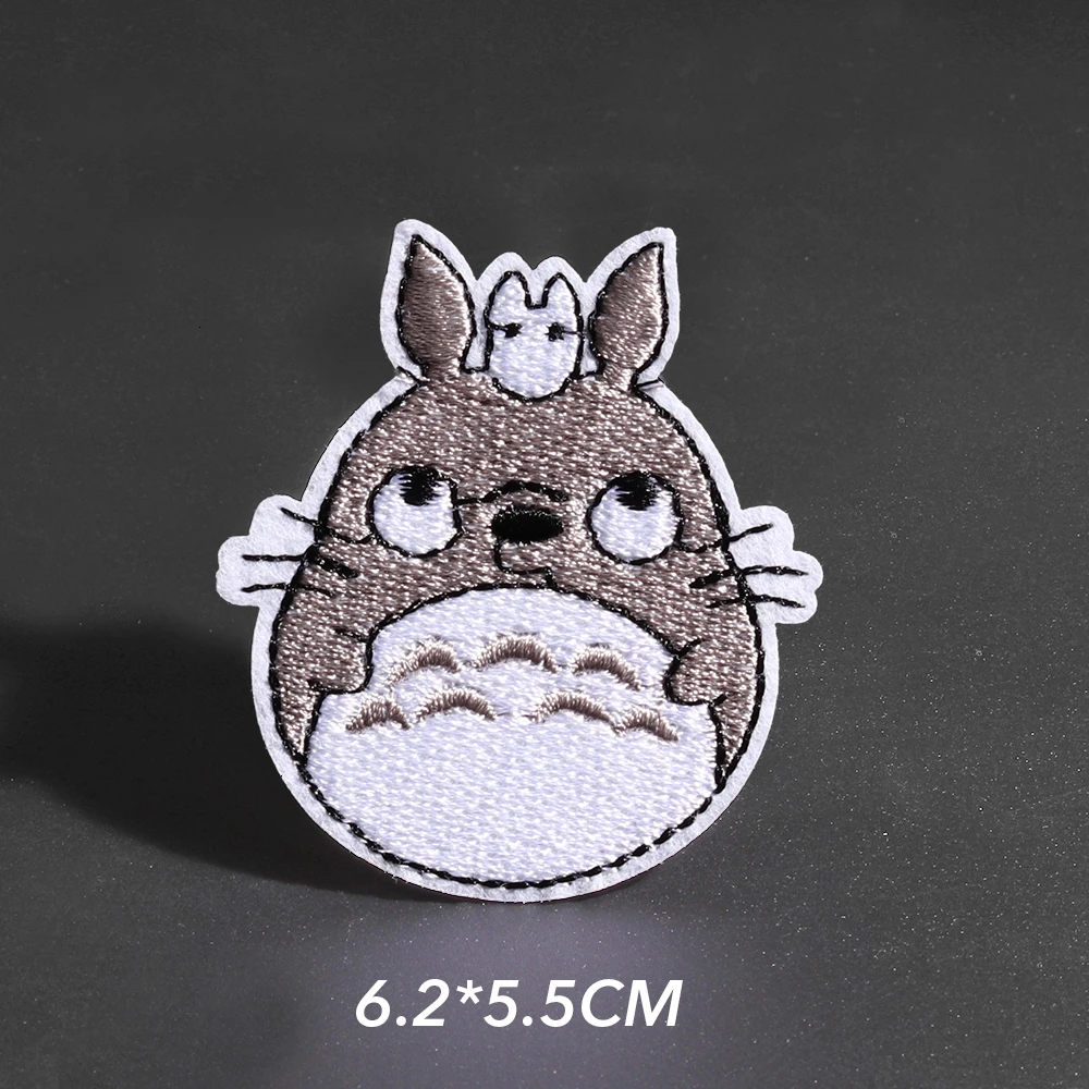 Totoro Panda патчи для костюмы Утюг на вышитые Швейные Аппликация милое платье с лисой