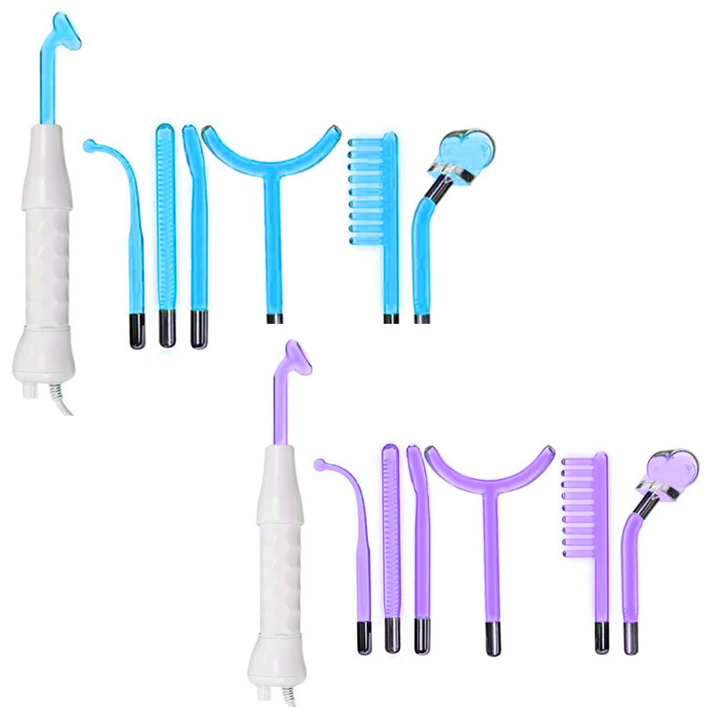 

High Frequency Facial Machine Electrode Acne Treatment Skin Tightening Therapy Electrode Wand Acne Wrinkle Remover Dark Circles