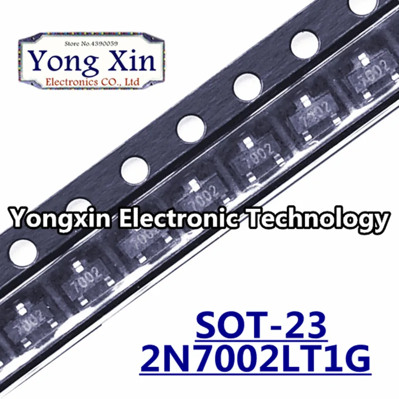 100 шт. 2N7002LT1G SOT23 2N7002 SOT SMD 702 небольшой сигнал MOSFET 60 V 115 mA N Channel|Регуляторы