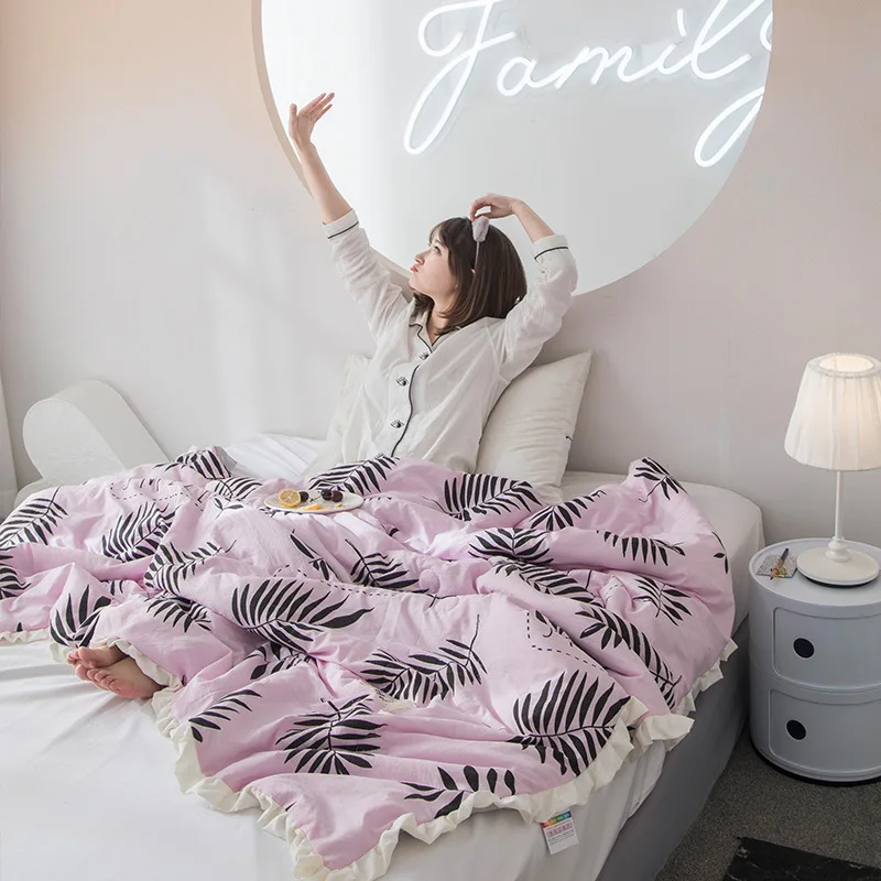 Denisroom милое летнее одеяло с морковкой кружевное комфортное и теплое кондиционер