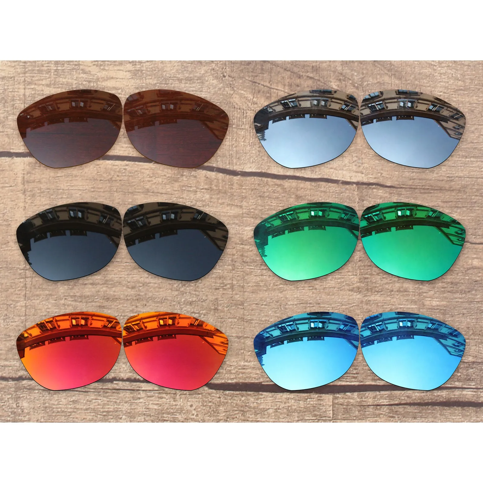 Vonxyz 20+ Color Choices Polarized Replacement Lenses for-Oakley Frogskins XS OJ9006 Frame