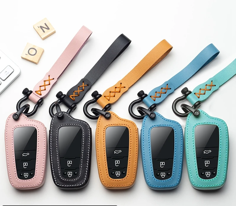 Автомобильный чехол-брелок из натуральной кожи держатель для Toyota Avalon Camry Land Cruiser