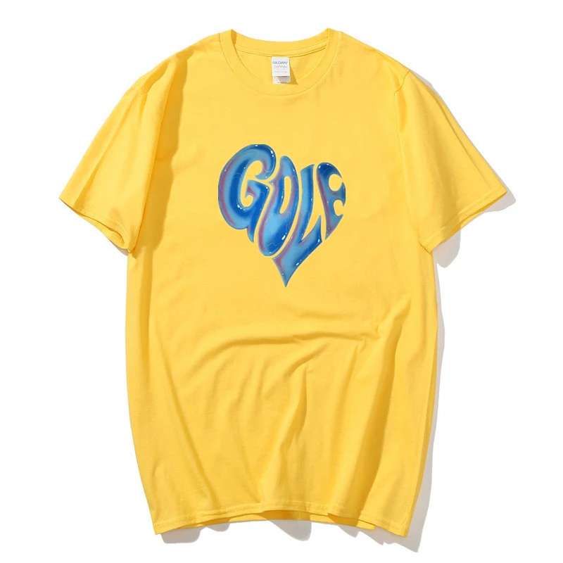 

Harajuku Blue Heart Golf Wang logo Rapper Hip Hop Flower Le Fleur Tyler Creator T-shirt Cotton Men T shirt New TEE TSHIRT Unisex