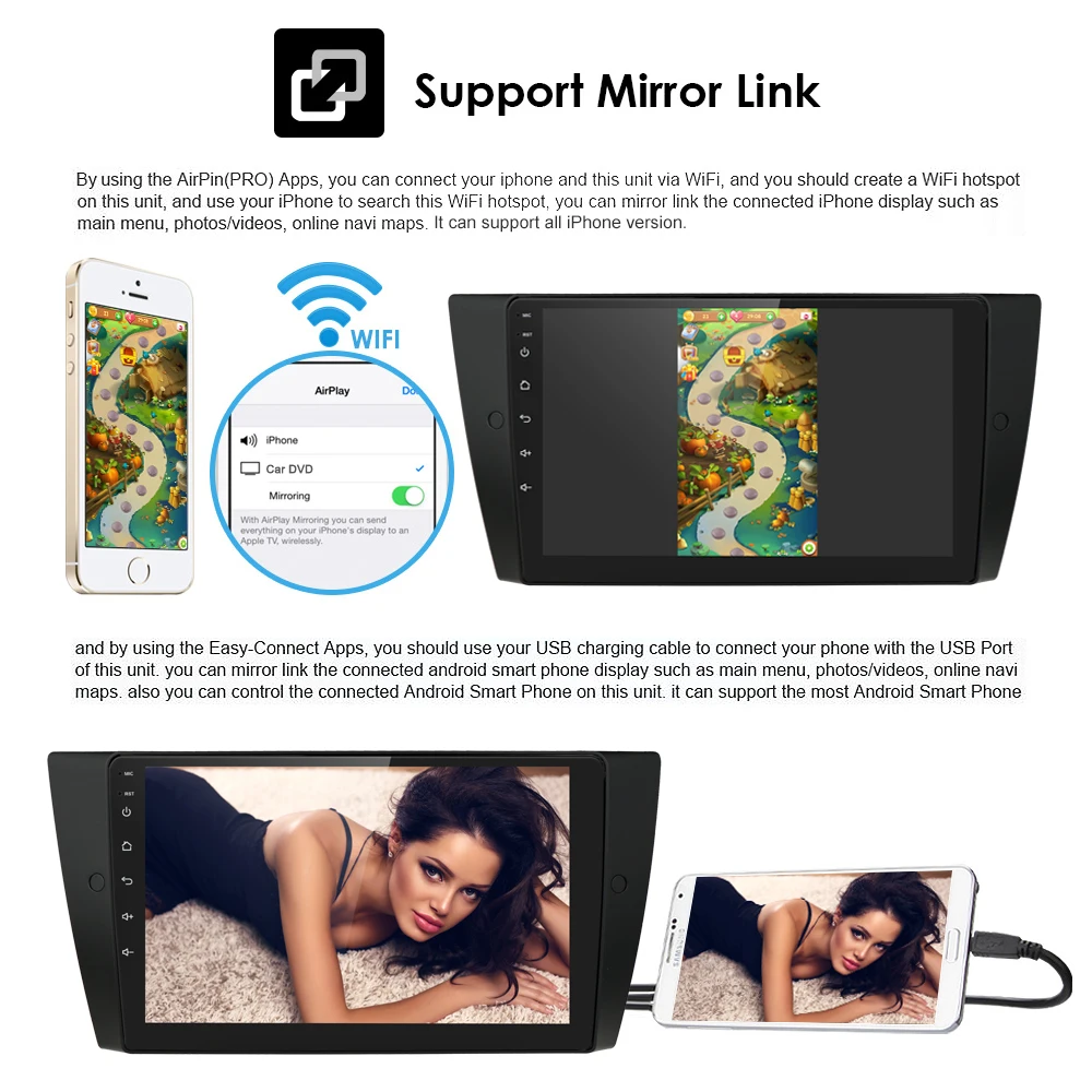 Автомобильный мультимедийный плеер Android 9 0 gps стерео система для BMW E90 E91 E92 E93 4 GWifi FM