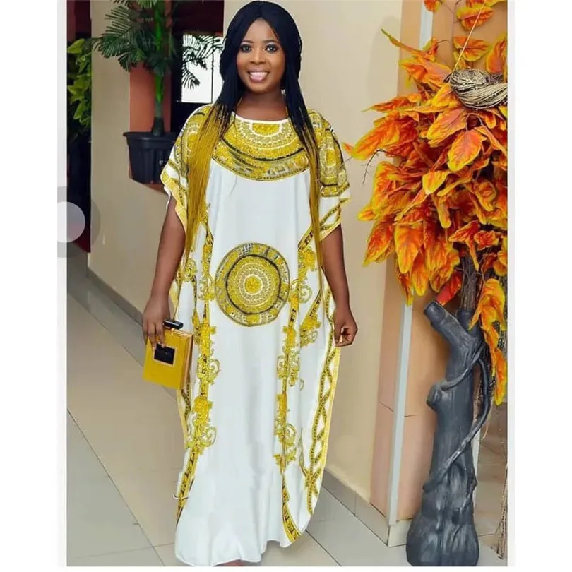 Европейское и американское свободное платье с принтом Африканское взрывное