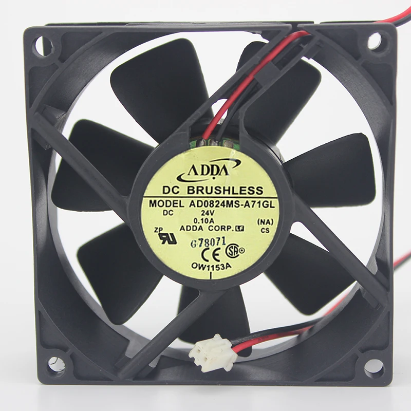 AD0824MS-A71GL AD0824US-A71GL 8 cm8025 24V 0.10A Fan