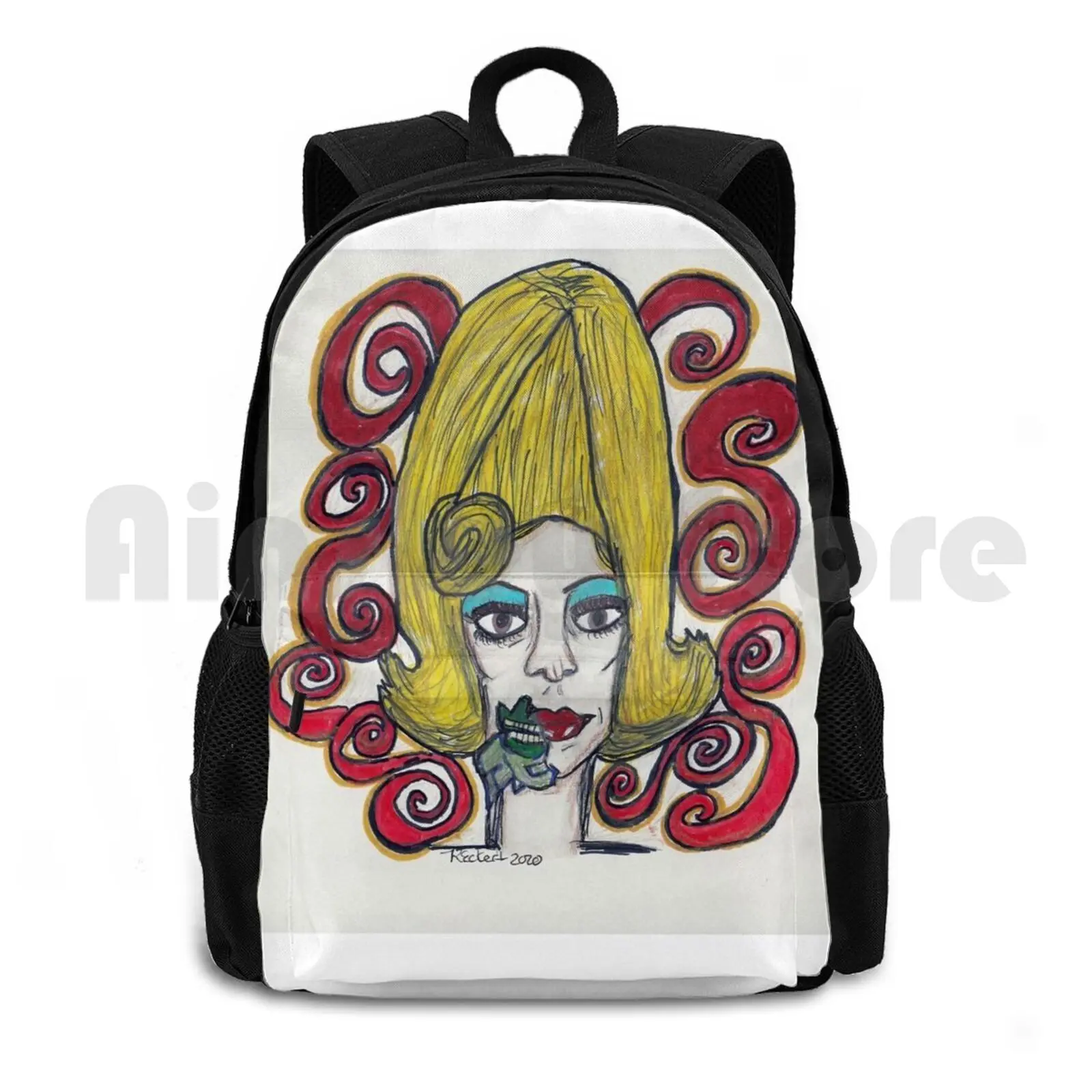 Рюкзак к атаки Марсианская девушка иллюстрация наружный походный рюкзак