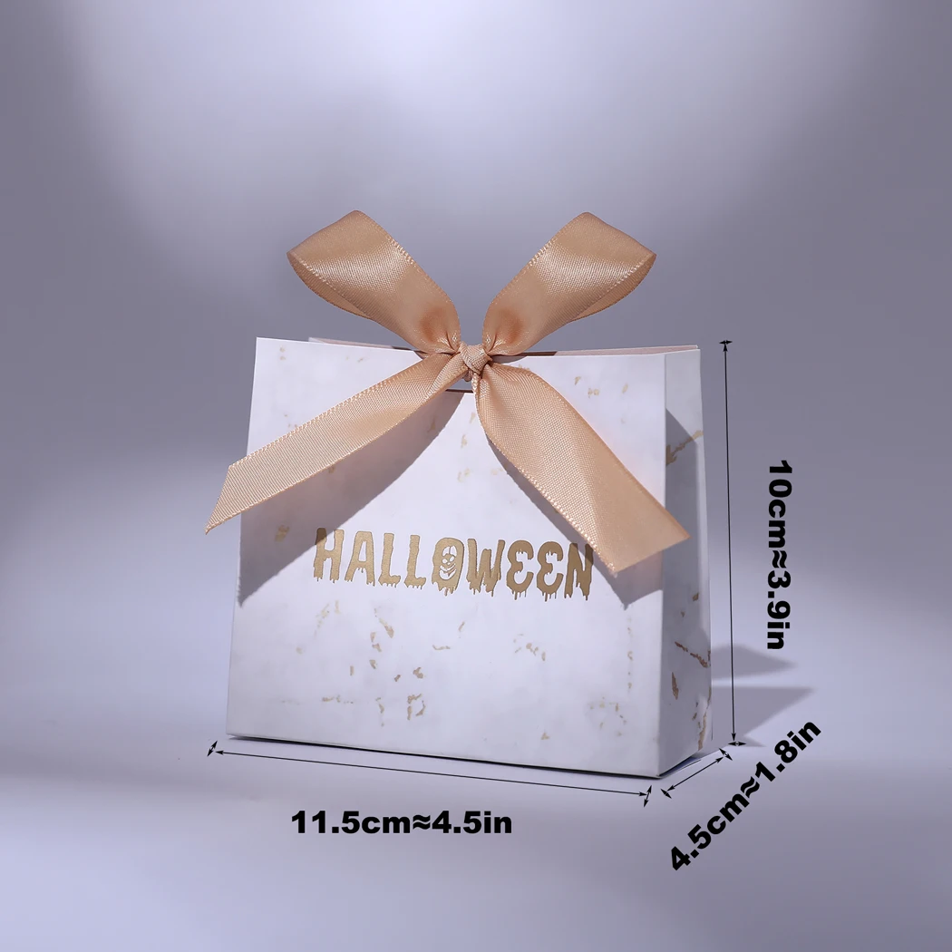 

Halloween Candy Bags Treat Boxes Trick or Treat Candy Boxes Cookies Goodie Bags for Halloween Party Favor Supplies Gift Box Bag