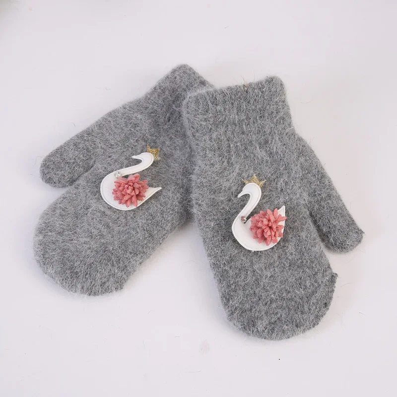 Детские перчатки детские для малышей Утепленные с длинными пальцами девочек