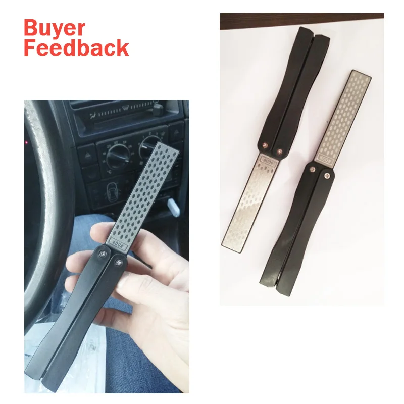 1 шт. точильный камень для ножей двусторонняя Складная портативная карманная