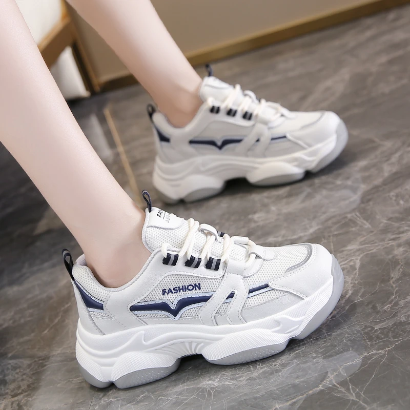 Running Shoes Women Sports and Leisure Women Sneakers Outdoor Hard-wearing White Zapatillas 2021 New Women's Casual Shoes