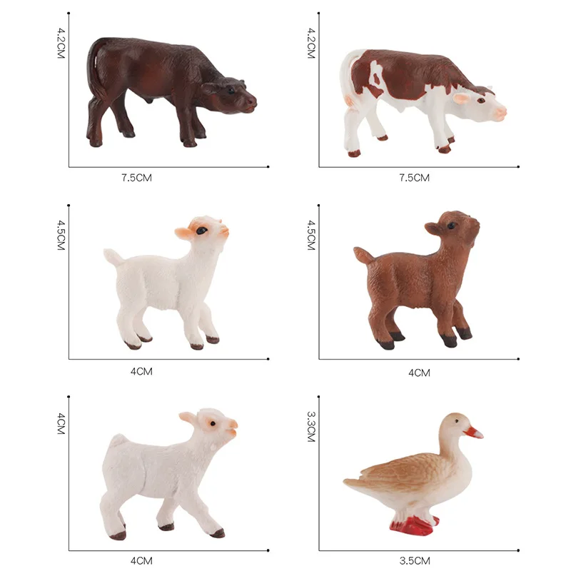 

DIY Farm House Animal Model Toys For Children Simulation Poultry Action Figures Set Cartoon Animal Figures Play Toys Boys Gifts