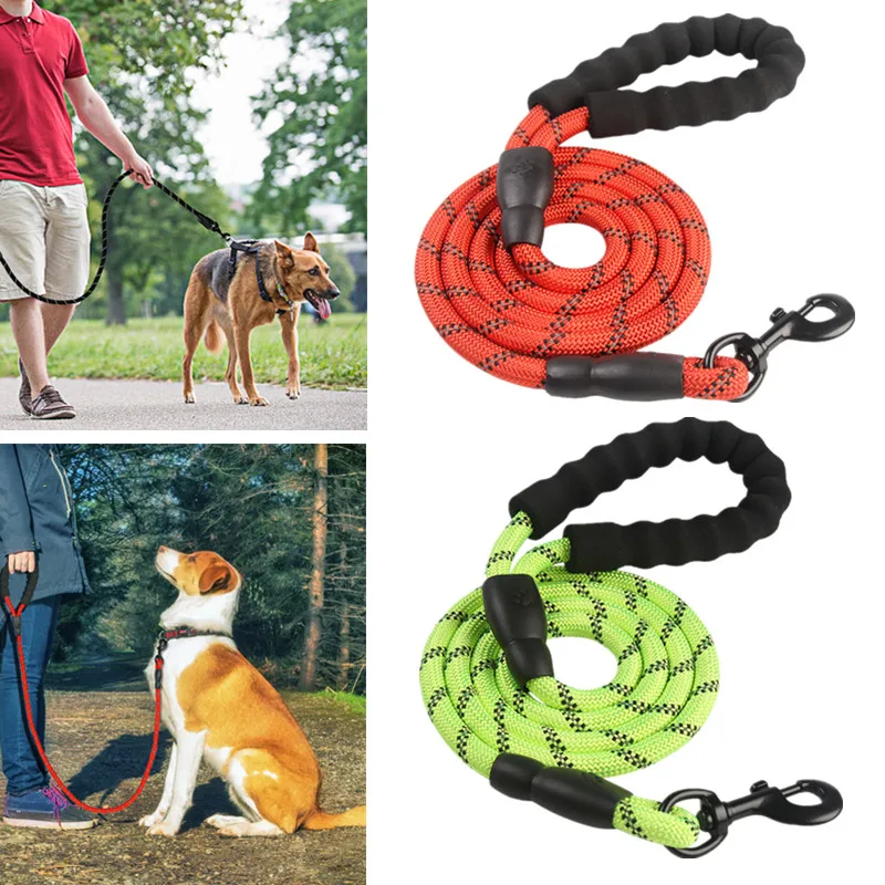 

5 Colors 1.5M Walking Pet Reflective Adjustable Durable Nylon Dog Traction Rope Leashes Collar Accessories Pet Supplies