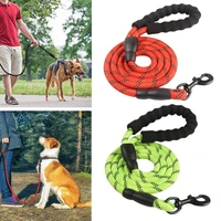 5 colors 1 5m walking pet reflective adjustable durable nylon dog traction rope leashes collar accessories pet supplies