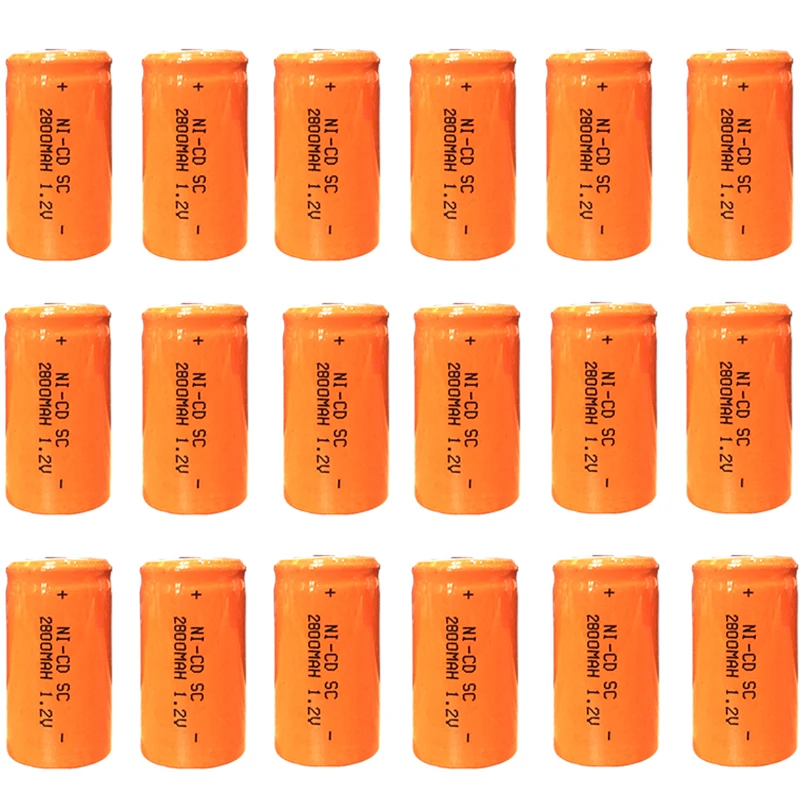 OOLAPR 18 шт. Высококачественная аккумуляторная батарея SC Замена батареи 1 2 в с tab 2800