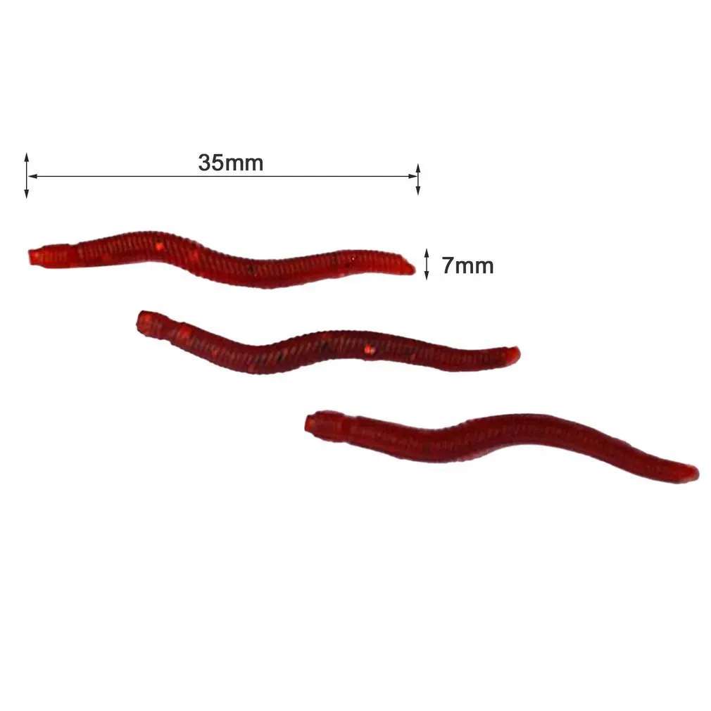 

150PCs/set 2cm Maggot Grub Baits Artificial Soft Lure Baits Smell Worms Fishing Lures Outdoor Fishing Lures Accessories