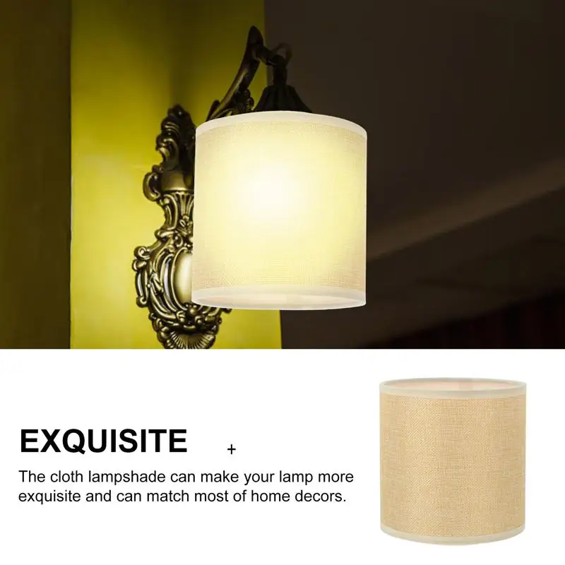 

1 Pc Linen Lampp Supply Cloth Practical Ceiling Light Lampshade Wall Lamp Shade