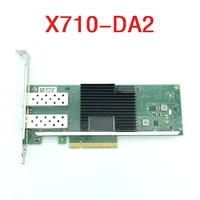 new x710 da2 10 gigabit dual port fiber network card sfp server fiber network card