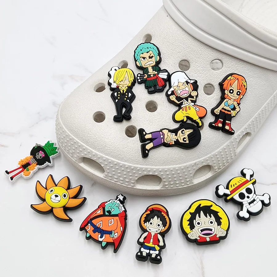 Novelty Design Japan Anime PVC Shoe Charms Sandal Accessories DIY Shoe Buckle Decoration Jibz For Croc Charms Kids Party Gift