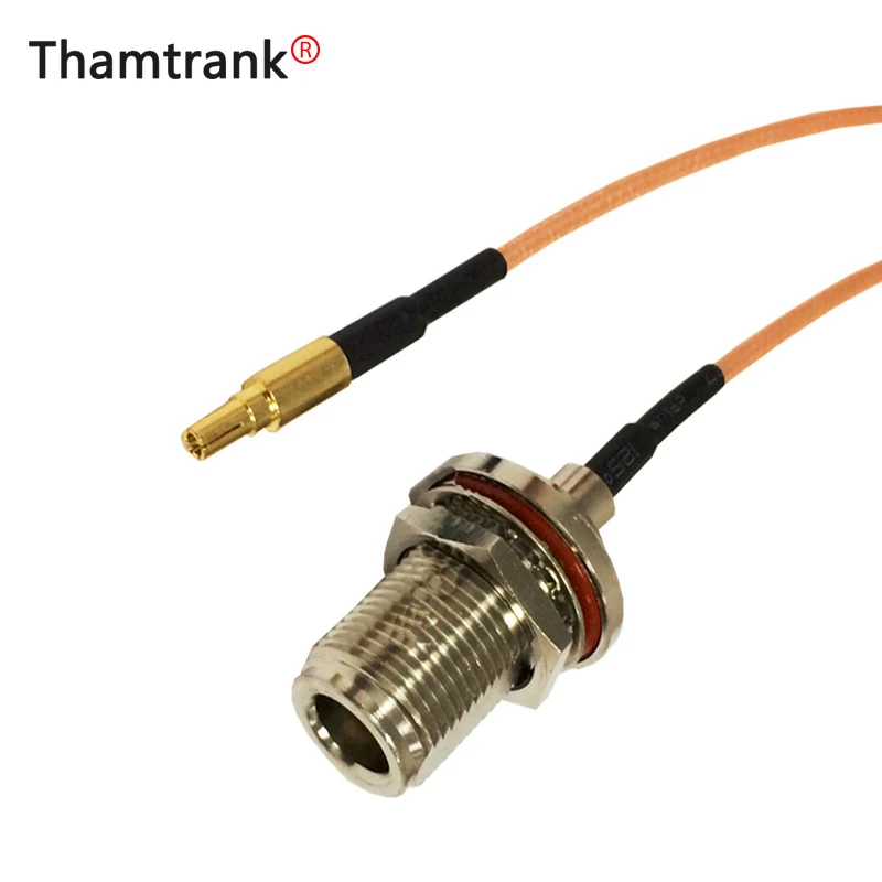 N Тип Женская перегородка К CRC9 прямой RF Джампер кабель RG316 15 см 6 дюймов Оптовая