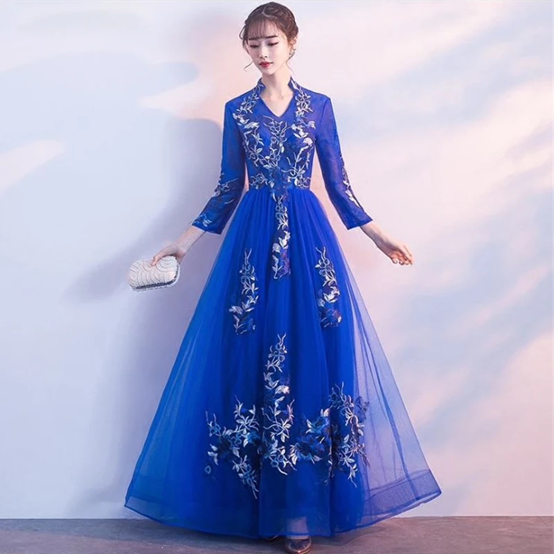 

LPTUTTI Embroidery Half Plus Size New For Women Elegant Date Ceremony Party Prom Gown Formal Gala Luxury Long Evening Dresses