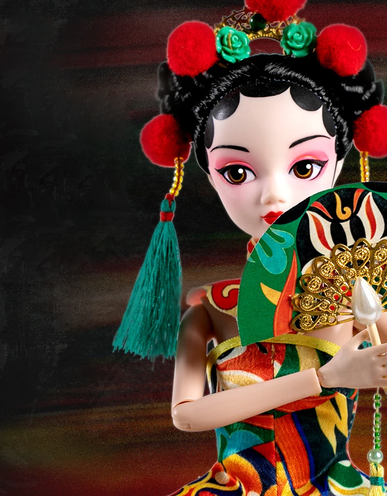

Bjd Doll For Girl Chinese Dolls With Classic Clothes DIY Doll Best Valentine's Day Gift Handmade 14 Movable Jointed Toy ZH163