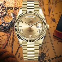 cadisen luxury business automatic mechanical winding watch men accessories miyota 2021 caliber 8285 sapphire waterproof calendar