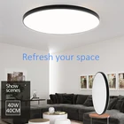 Ультратонкая потолочная светодиодная лампа, современные панельные светильники поверхностного монтажа для гостиной, спальни, кухни, 15 Вт, 20 Вт, 30 Вт, 50 Вт, 72 Вт