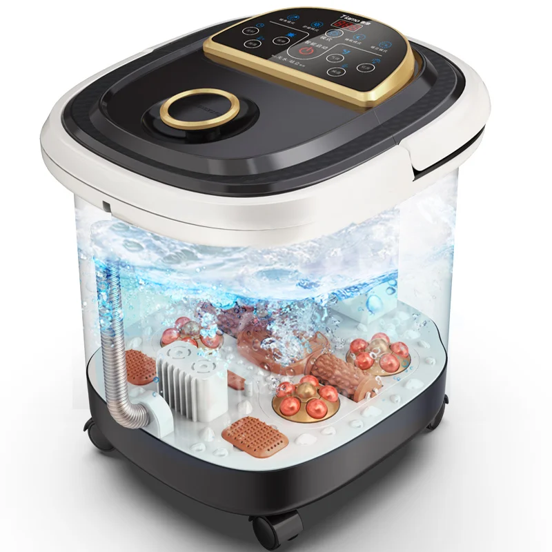 Автоматическая ванна для ног электрическая массажная с подогревом бочка