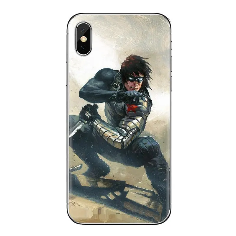 winter soldier Captain America Silicone Phone Cases For Xiaomi Mi4 Mi5 Mi5S Mi6 Mi A1 A2 5X 6X 8 9 Lite SE Pro Max Mix 2 3 2S |