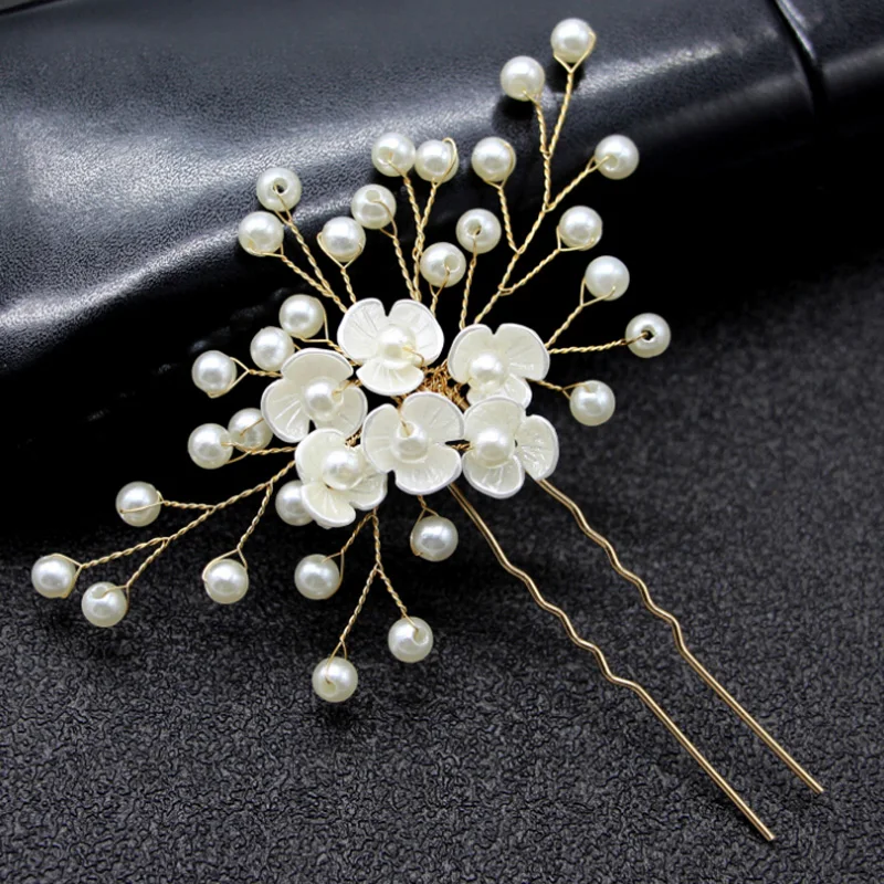 Цветок выпускного вечера невесты аксессуары для волос жемчужные заколки