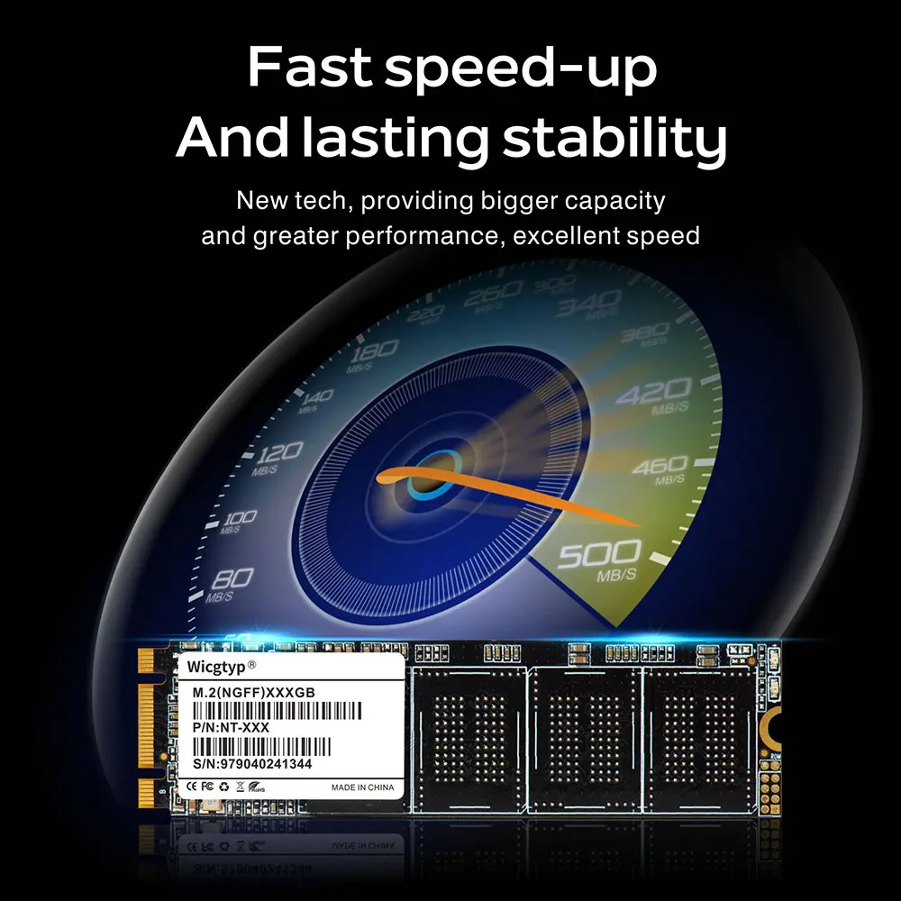 Wicgtyp NGFF M.2 SATA 82*22 SSD 128GB 256GB 512GB 1TB Mini Pcie Solid State Drive for Thinkpad lenovo dell | Компьютеры и офис