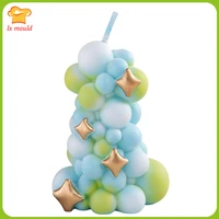 lxyy mould magic color balloon column silicone mold birthday cake decoration small candle mould