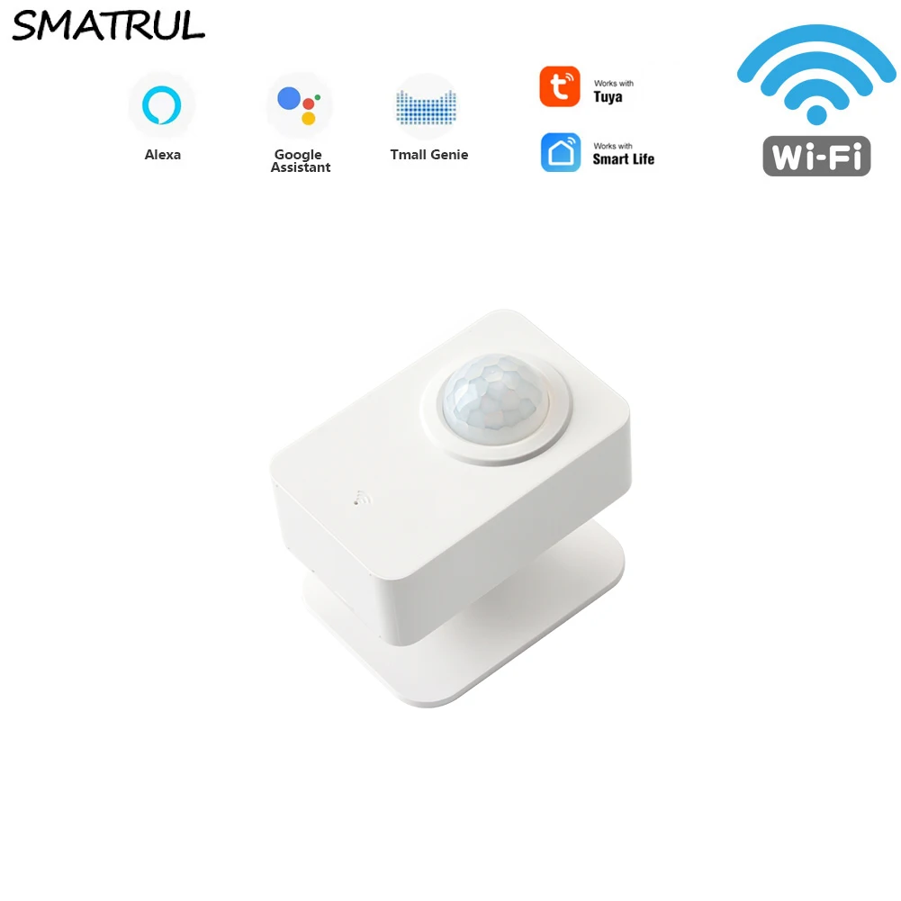 

Датчик движения человека SMATRUL Tuya, Wi-Fi, инфракрасный детектор, приложение Smart Life для ЕС домашняя система охранной сигнализации