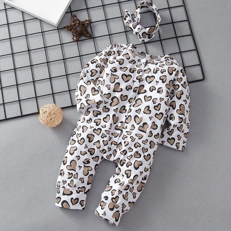 

2021 Spring Baby Clothes Striped Cotton Newborn Boy Rompers Embroidery Toddler Jumpsuit