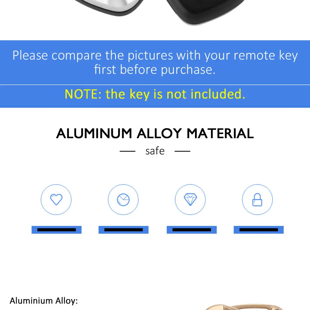 Алюминиевый сплав автомобильный ключ чехол для Chevrolet Equinox Chevrolet Malibu XL умный пульт дистанционного Fob крышка протектор сумка авто аксессуары