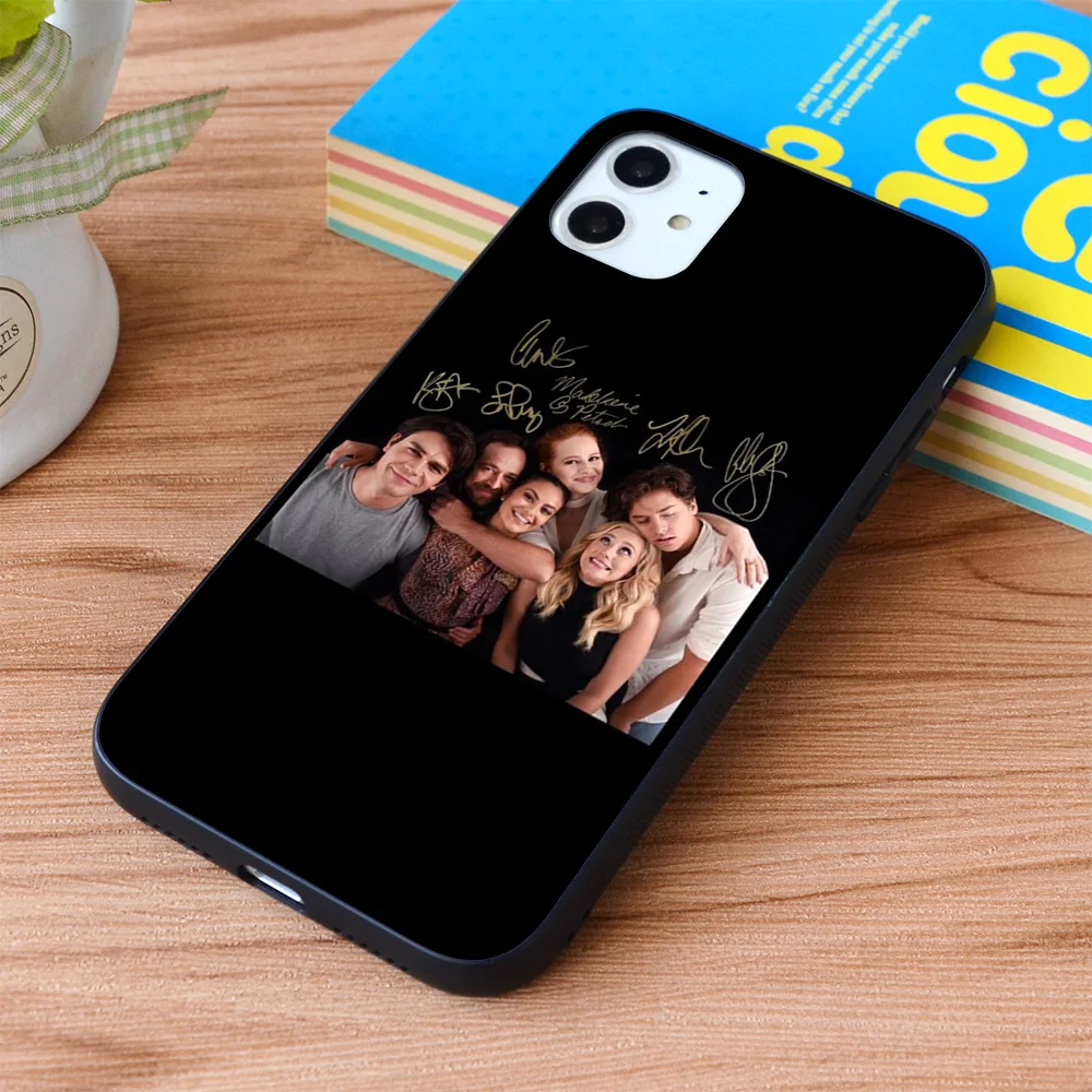 

For iPhone Riverdale Cast Autographs Soft TPU border Apple iPhone Case