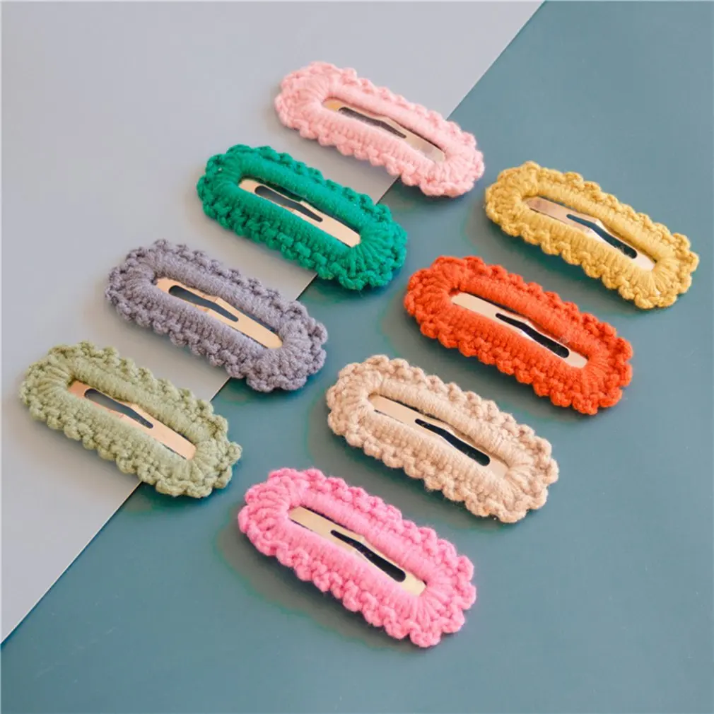 Головной убор шерсть заколка для волос цветная волна ВВ Ретро стиль дикая челка