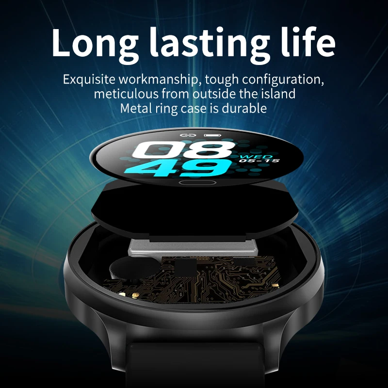 Новинка водонепроницаемые спортивные Смарт часы с сенсорным экраном фитнес