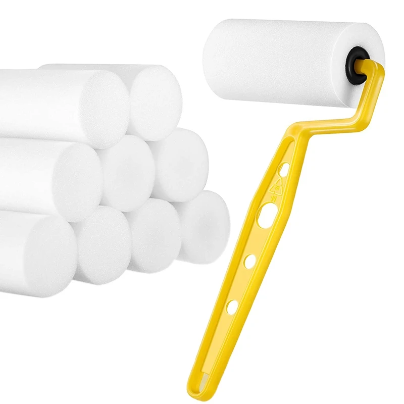 

Пенный ролик для обрезки 3-дюймовая пленка Отделка Краски ролик с 10 штук 3 дюймов Поролоновый валик для заправки зажигалок пены Ролики для кр...