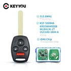 Брелок для автомобильного ключа KEYYOU с 4 кнопками 313,8 МГц для Honda Civic 06-11 Pilot 09-15 Accord 03-12 ID46