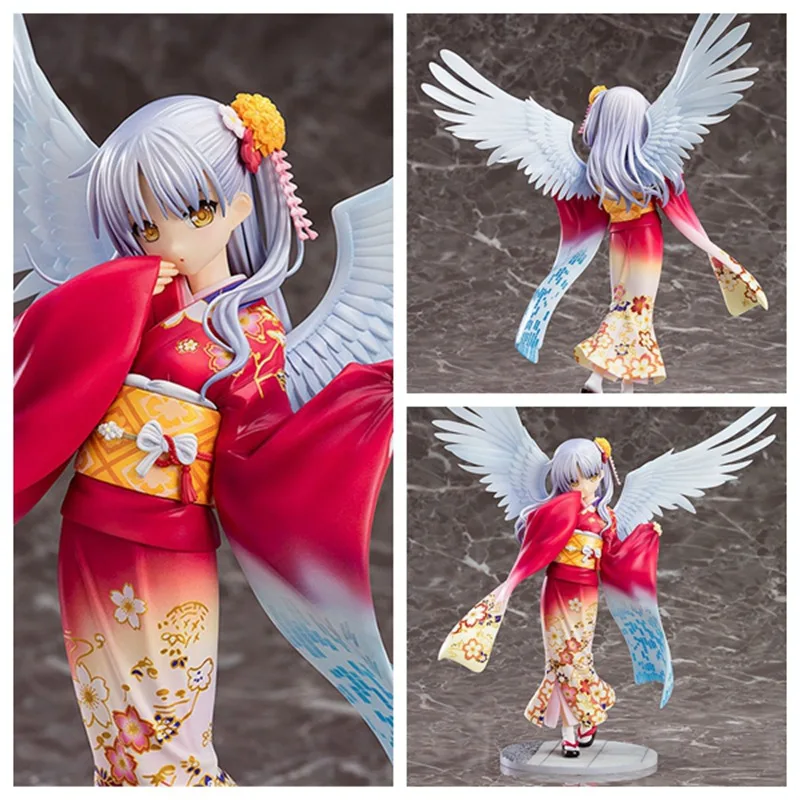 

19 см Новый Аниме Ангел биты! Кимоно Tachibana Kanade Ver. Масштаб 1/8, ПВХ экшн-фигурка, Коллекционная модель, игрушки для детей, подарок