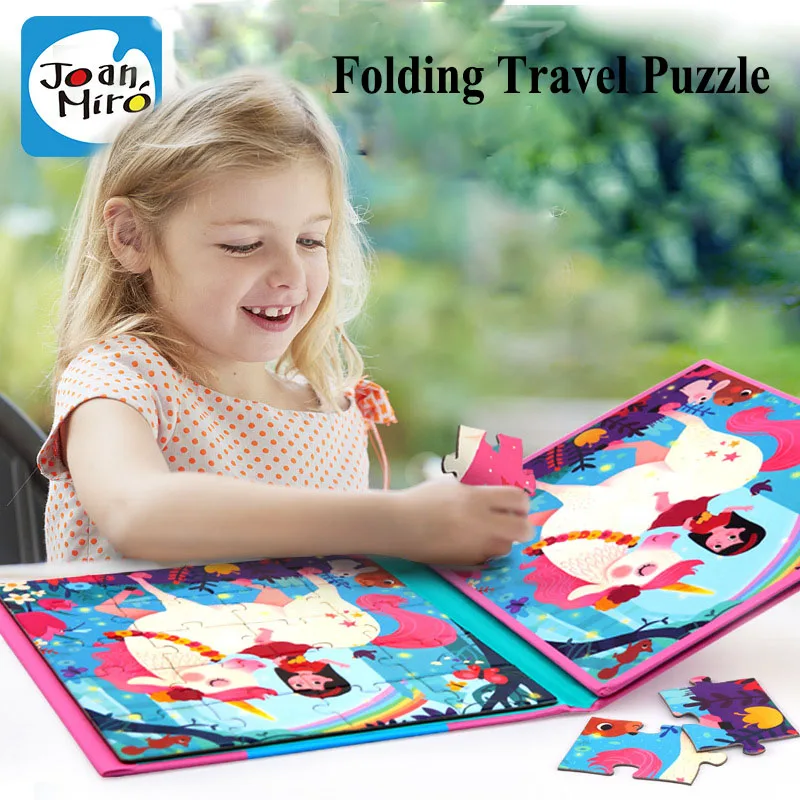 Joan Miro пазл магнитные складные Пазлы детские развивающие игрушки портативные