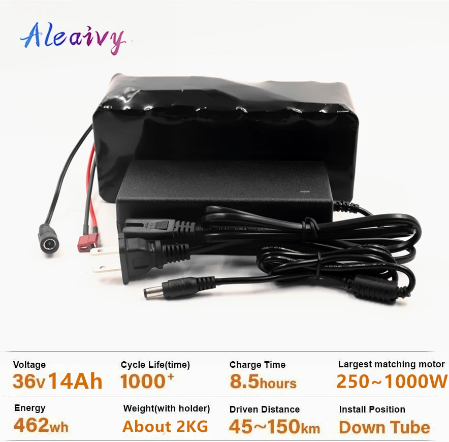 Комплект литий ионных аккумуляторов Aleaivy для электровелосипеда 36 В 14 а/ч 12 10 А/ч 8